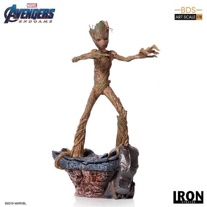 IRON STUDIOS : Avengers: Endgame – Groot Diorama Statue Endgame-Groot-BDS-017