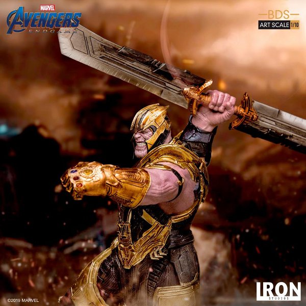 IRON STUDIOS : Avengers: Endgame – Thanos 1/10 Battle Diorama Series Art Scale Statue Iron-Studios-Endgame-Thanos-004