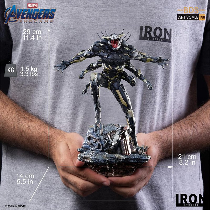 IRON STUDIOS : Avengers: Endgame – Iron Spider and Outrider Statues Outrider-BDS-Statue-015