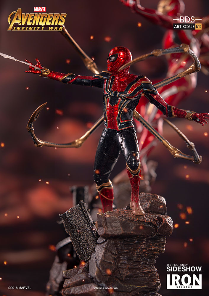 IRON STUDIOS: IRON SPIDERMAN Infinity war BDS Art scale 1/10 Art-scale-iron-spider-man-statue-iron-studios-05