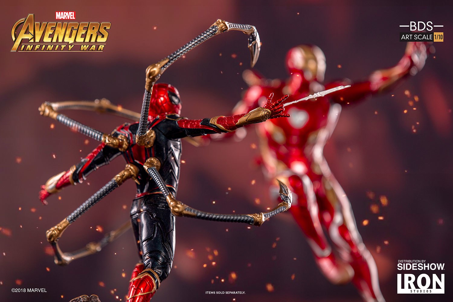 IRON STUDIOS: IRON SPIDERMAN Infinity war BDS Art scale 1/10 Art-scale-iron-spider-man-statue-iron-studios-16