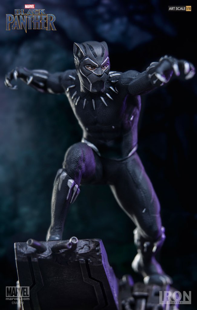 IRON STUDIOS: BLACK PANTHER black panther movie art scale 1/10  Iron-studios-black-panther-art-scale-01