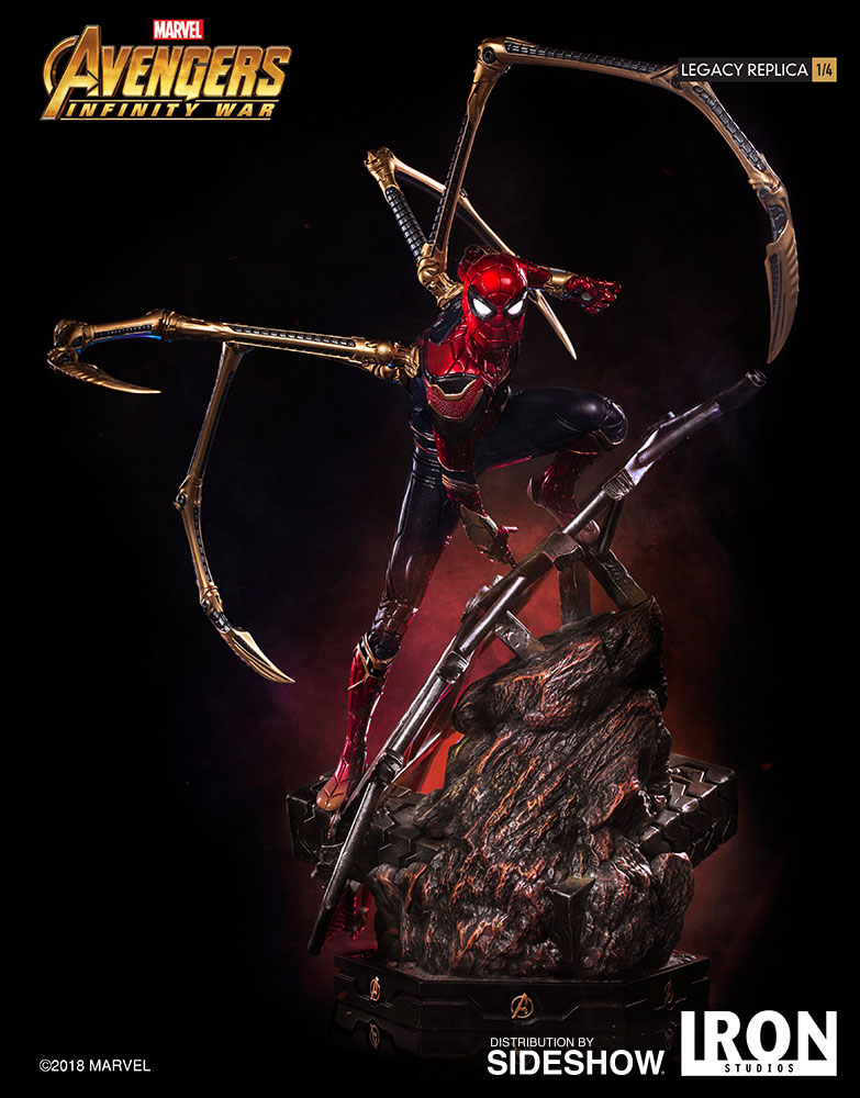IRON STUDIOS: IRON SPIDERMAN Infinity war Legacy replica 1/4 scale -iron-spider-man-statue-iron-studios-01