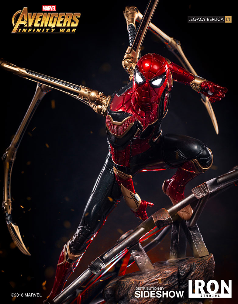 IRON STUDIOS: IRON SPIDERMAN Infinity war Legacy replica 1/4 scale -iron-spider-man-statue-iron-studios-02