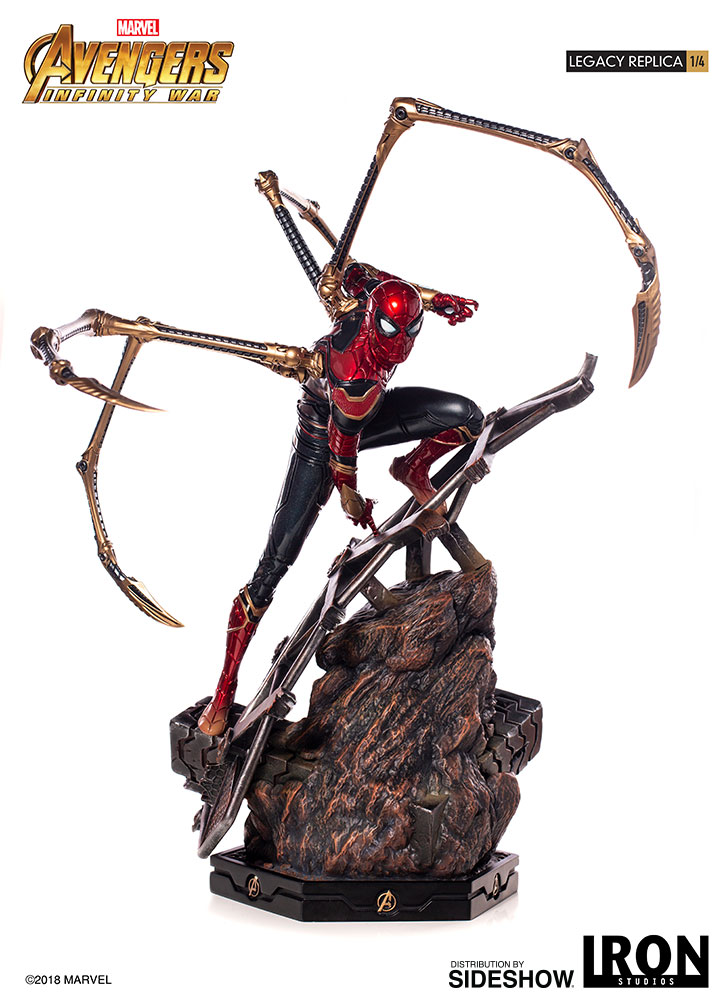 IRON STUDIOS: IRON SPIDERMAN Infinity war Legacy replica 1/4 scale -iron-spider-man-statue-iron-studios-11