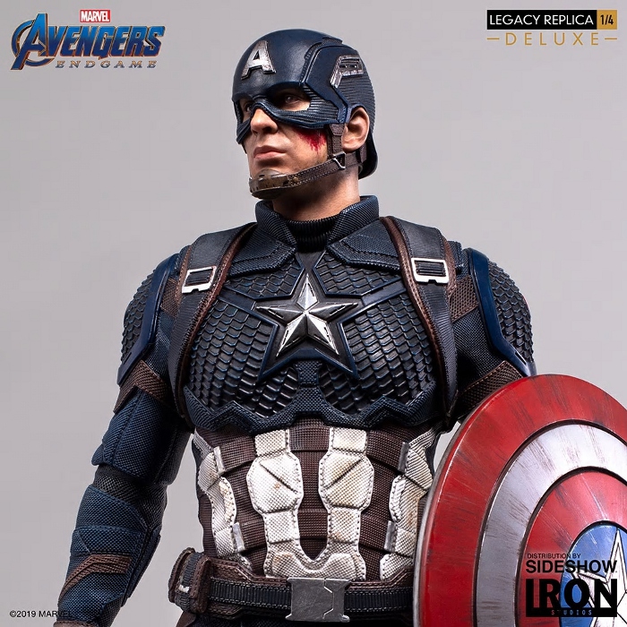 IRON STUDIOS - Captain America (Deluxe) 1/4 statue Captain-America-Deluxe-Iron-Studios-10