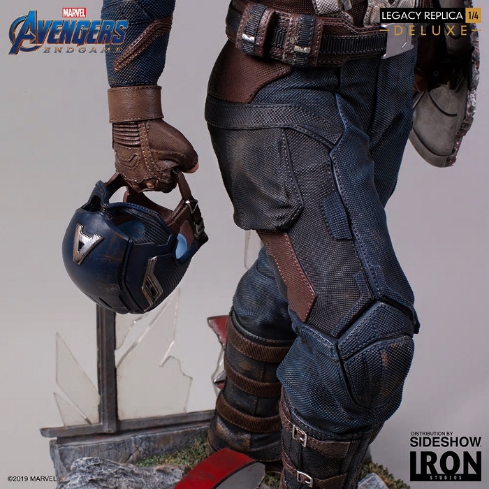 IRON STUDIOS - Captain America (Deluxe) 1/4 statue Captain-America-Deluxe-Iron-Studios-12