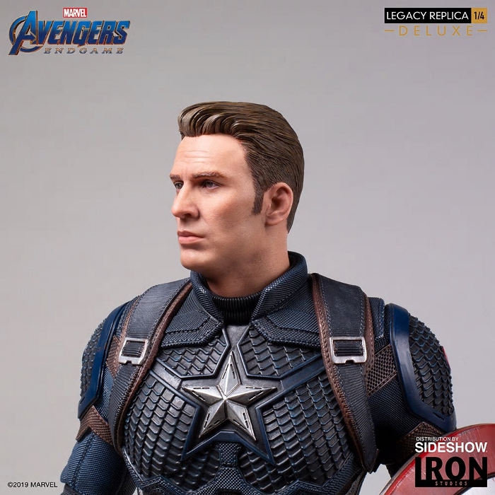 IRON STUDIOS - Captain America (Deluxe) 1/4 statue Captain-America-Deluxe-Iron-Studios-15