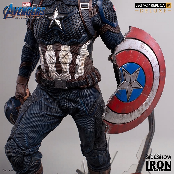 IRON STUDIOS - Captain America (Deluxe) 1/4 statue Captain-America-Deluxe-Iron-Studios-16
