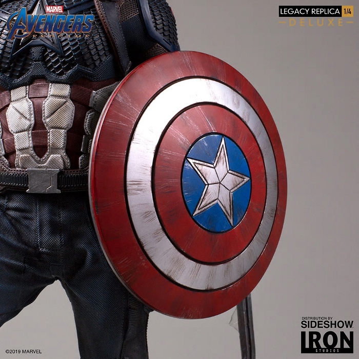 IRON STUDIOS - Captain America (Deluxe) 1/4 statue Captain-America-Deluxe-Iron-Studios-17