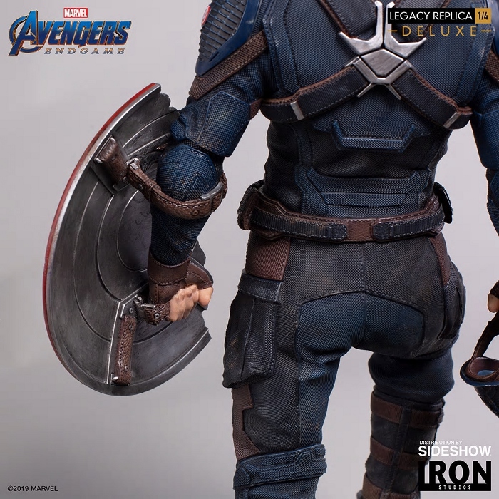 IRON STUDIOS - Captain America (Deluxe) 1/4 statue Captain-America-Deluxe-Iron-Studios-18