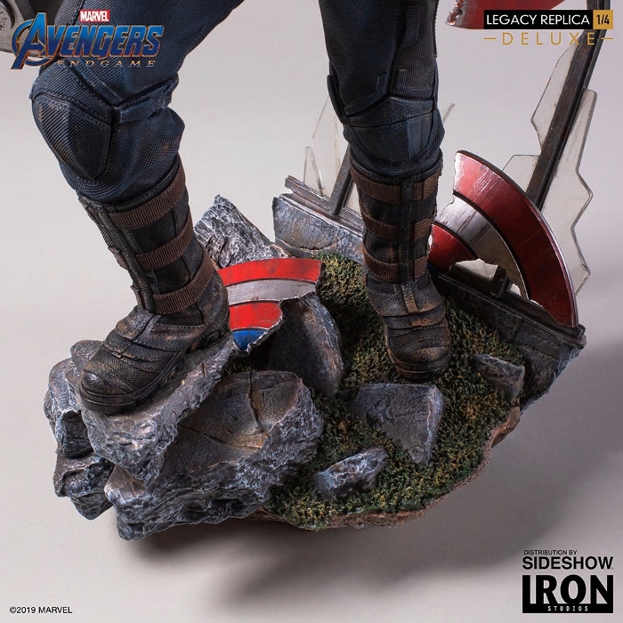 IRON STUDIOS - Captain America (Deluxe) 1/4 statue Captain-America-Deluxe-Iron-Studios-19