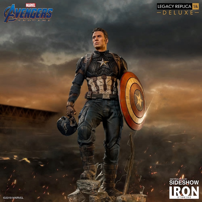 IRON STUDIOS - Captain America (Deluxe) 1/4 statue Captain-America-Deluxe-Iron-Studios-2