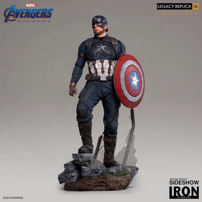 IRON STUDIOS - Captain America (Deluxe) 1/4 statue Captain-America-Deluxe-Iron-Studios-4