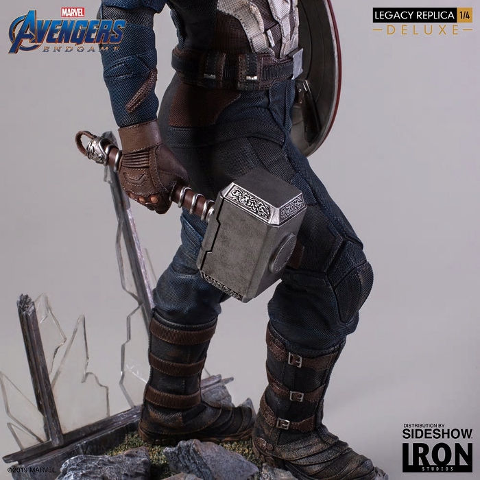 IRON STUDIOS - Captain America (Deluxe) 1/4 statue Captain-America-Deluxe-Iron-Studios-8