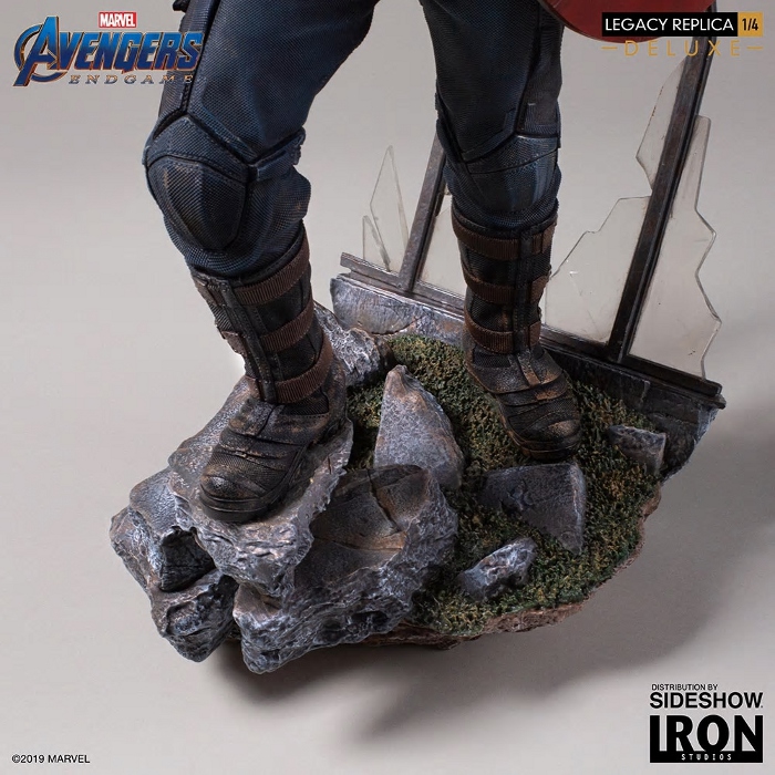 IRON STUDIOS - Captain America (Deluxe) 1/4 statue Captain-America-Deluxe-Iron-Studios-9