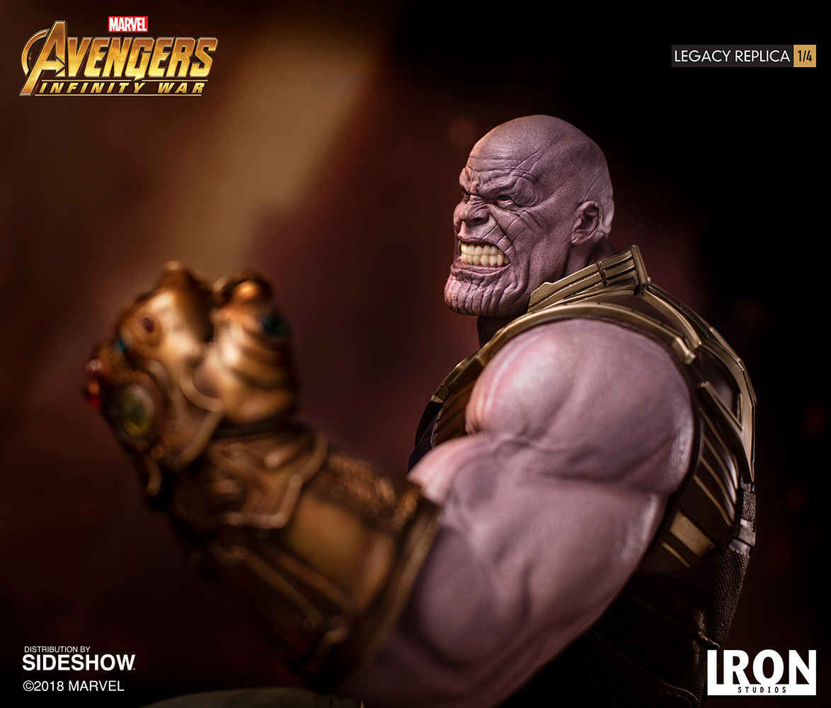 IRON STUDIOS: THANOS Infinity war Legacy replica 1/4 scale Infinity-war-thanos-statue-iron-studios-08