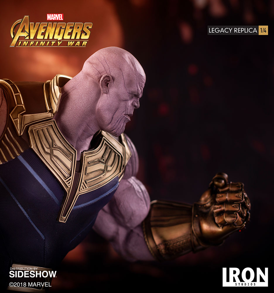 IRON STUDIOS: THANOS Infinity war Legacy replica 1/4 scale Infinity-war-thanos-statue-iron-studios-09