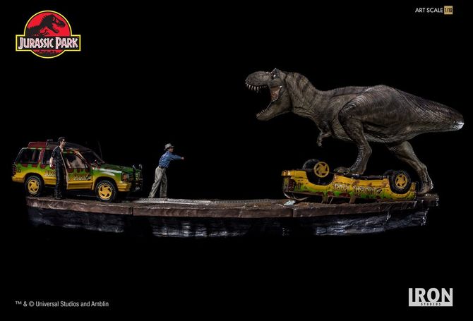 IRON STUDIOS: T-REX Attack (set A+ B)  art scale 1/10 (Jurassic Park) Iron-studios-t-rex-attack-set-A-B-art-scale-15