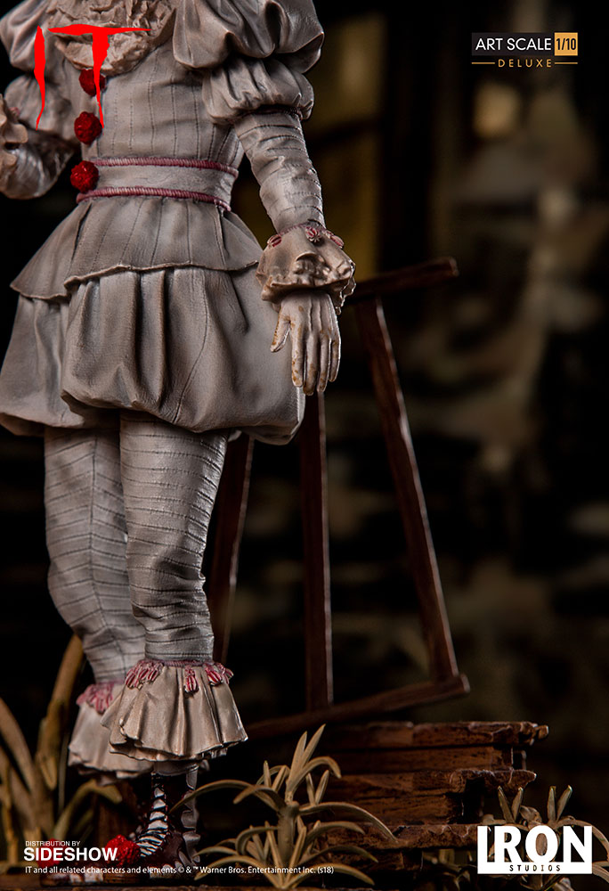 IRON STUDIOS: PENNYWISE Deluxe Art scale 1/10 Art-scale-pennywise-deluxe-statue-iron-studios-03