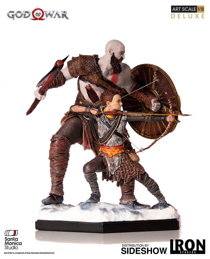 IRON STUDIOS : God of War – Kratos and Atreus Statue Kratos-atreus-6