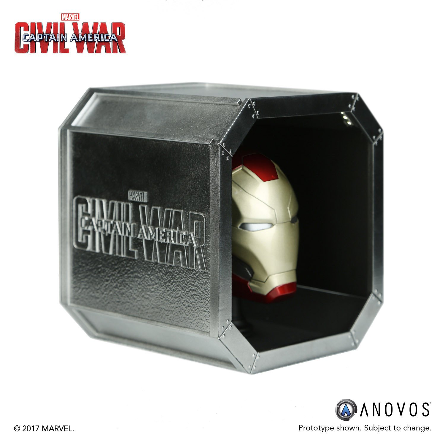 ANOVOS : MARVEL ARMORY COLLECTION : CIVIL WAR IRON MAN MARK 46 SCALE REPLICA HELMET Iron_Man_Civil_War_Scale_Helmet_02