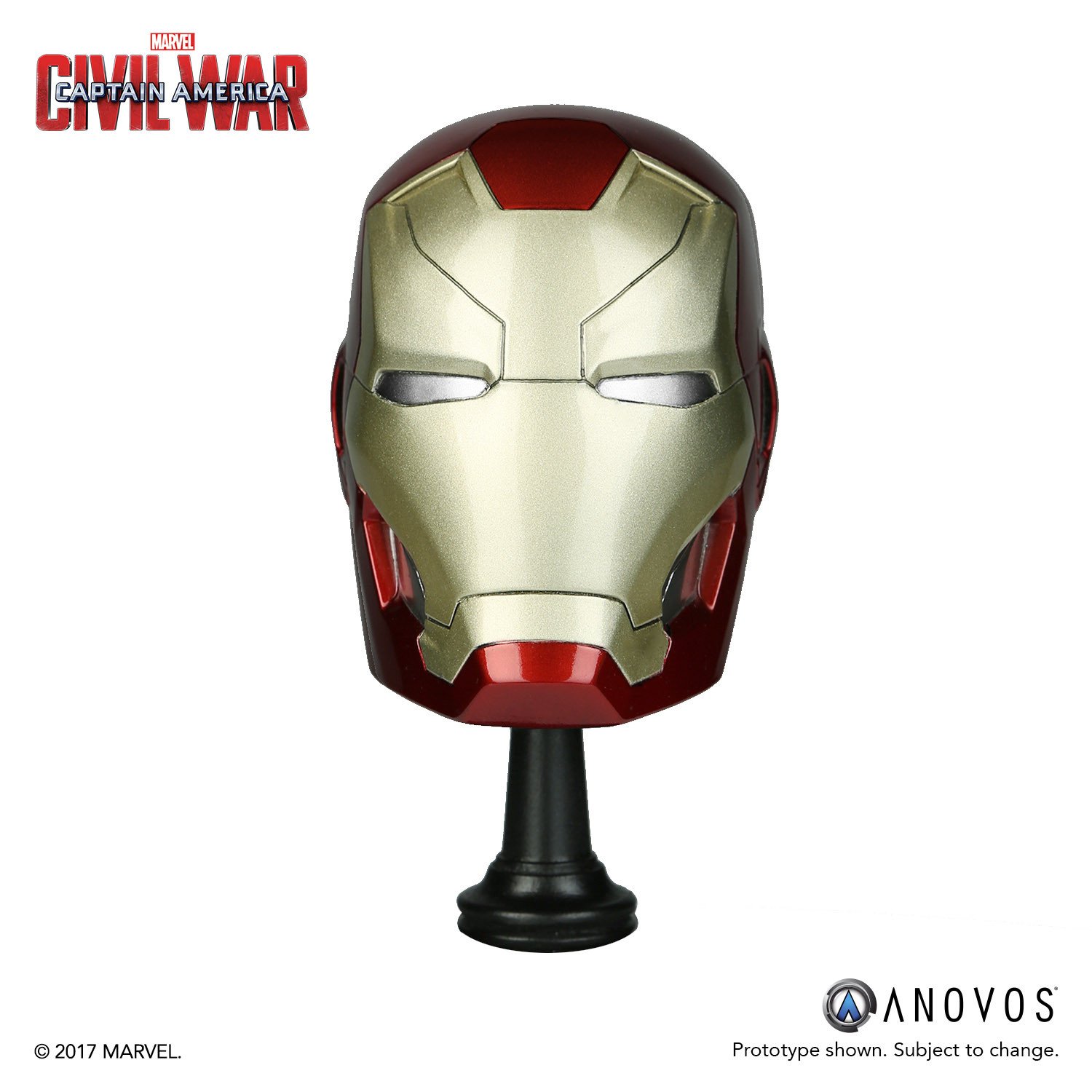 ANOVOS : MARVEL ARMORY COLLECTION : CIVIL WAR IRON MAN MARK 46 SCALE REPLICA HELMET Iron_Man_Civil_War_Scale_Helmet_04