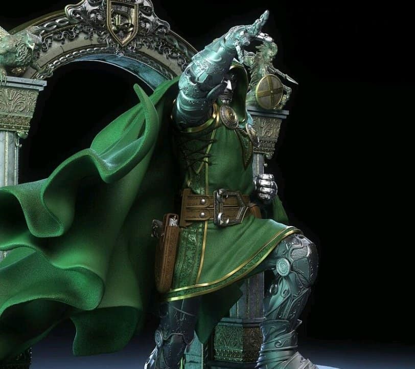 Doctor Doom Latverian Ruler 1/4 Scale Statue - Tiger J customs Doctor-Doom-Latverian-Ruler-14-Scale-Statue-3