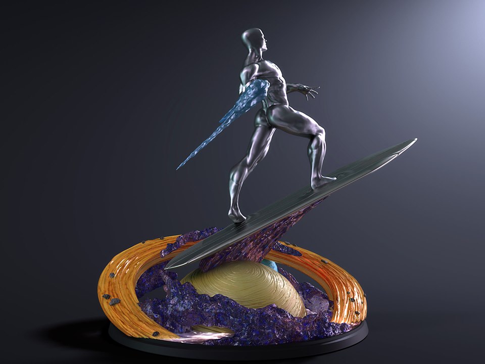 Silver Surfer statue par Tiger J Custom Silver-Silver-TigerJCustoms-10