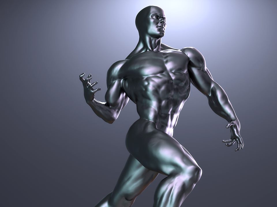 Silver Surfer statue par Tiger J Custom Silver-Silver-TigerJCustoms-3