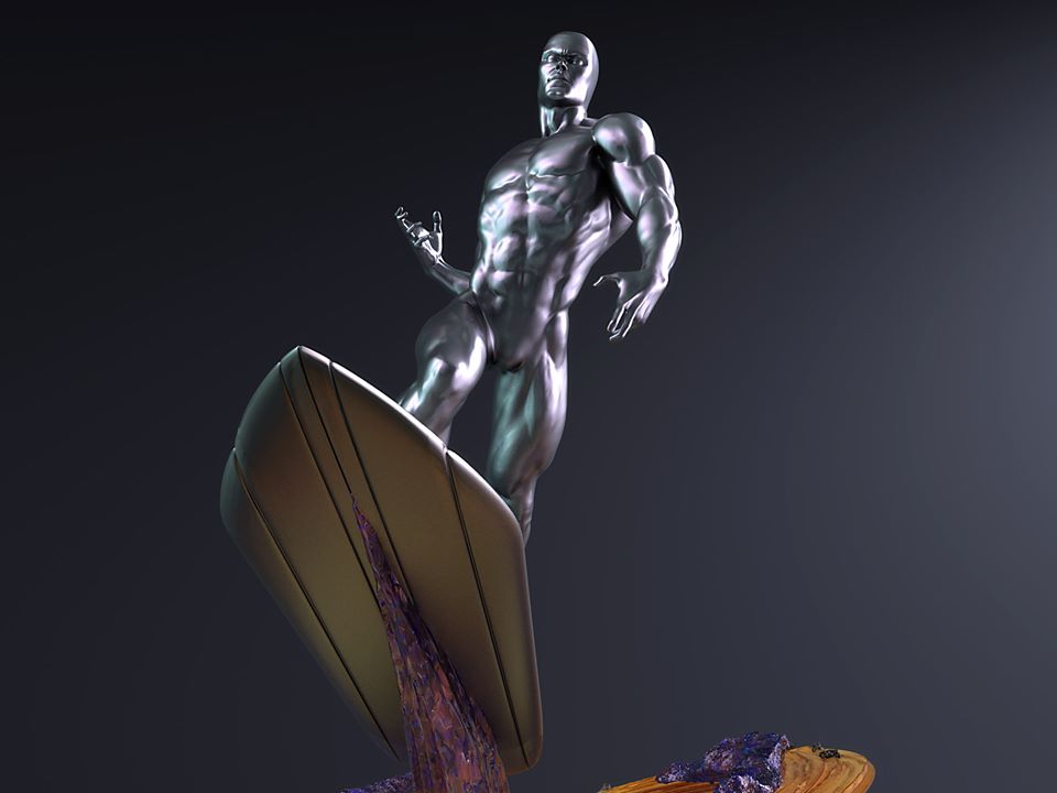 Silver Surfer statue par Tiger J Custom Silver-Silver-TigerJCustoms-4