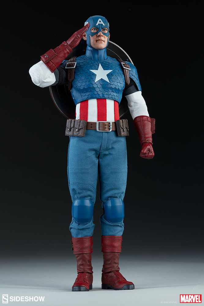 CAPTAIN AMERICA Sixth scale figure  Marvel-captain-america-sixth-scale-figure-sideshow-100171-06