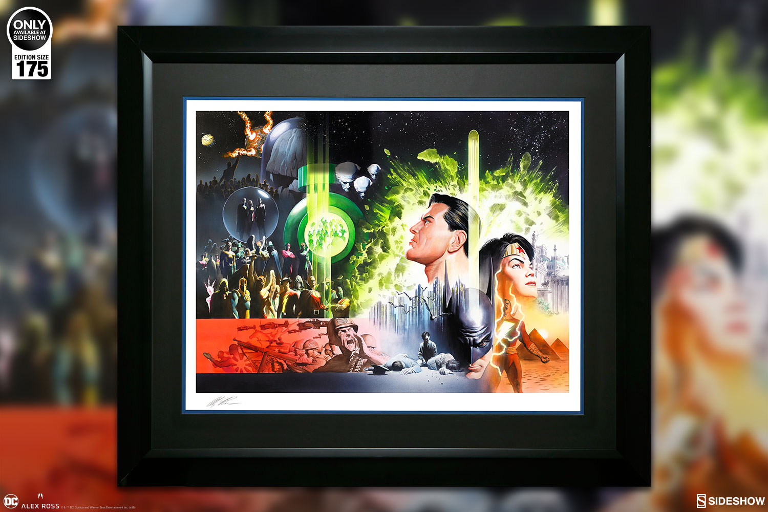 HISTORY OF THE DC UNIVERSE Premium art print  Dc-comics-history-of-the-dc-universe-fine-art-lithograph-alex-ross-500647-01