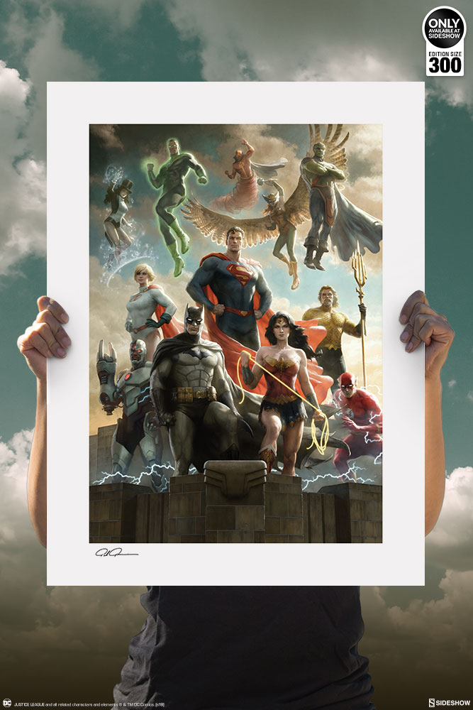 THE JUSTICE LEAGUE Premium art print Dc-comics-the-justice-leaguefine-art-print-sideshow-500332-05