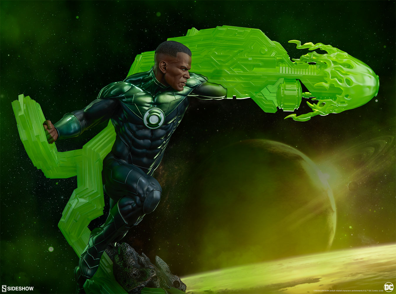 GREEN LANTERN "JOHN STEWART" Premium format Dc-comics-green-lantern-premium-format-figure-john-stewart-sideshow-300679-13