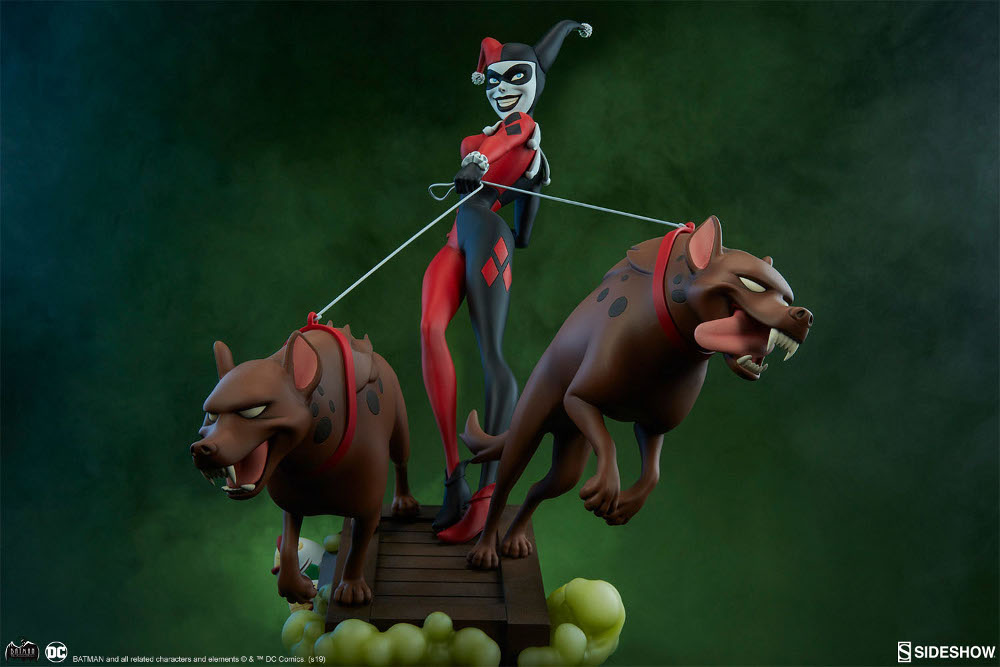 Batman: The Animated Series – Harley Quinn with Hyenas Statue Sideshow-Animated-Harley-Quinn-001