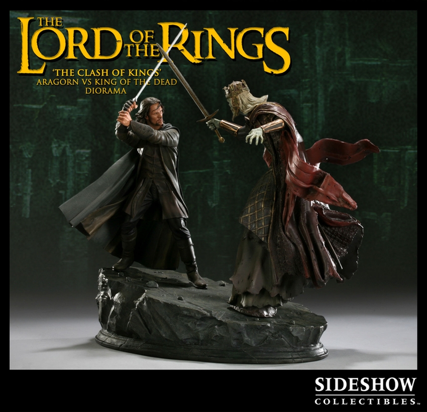 LOTR: ARAGON VS THE KING OF DEAD 'The Clash of Kings' Diorama -The-Clash-of-Kings-Aragorn-VS-The-King-of-the-Dead-9724_press-01