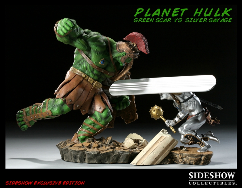 PLANET HULK Green scar vs Silver savage diorama PLANET-HULK-Green-scar-vs-Silver-savage-diorama-90221_press-02