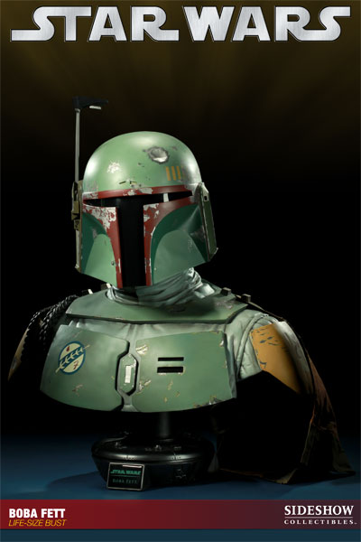 STAR WARS: BOBA FETT life size bust  400026-boba-fett-01