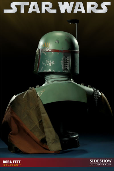 STAR WARS: BOBA FETT life size bust  400026-boba-fett-03