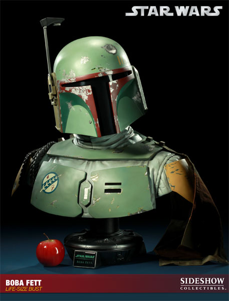 STAR WARS: BOBA FETT life size bust  400026-boba-fett-05