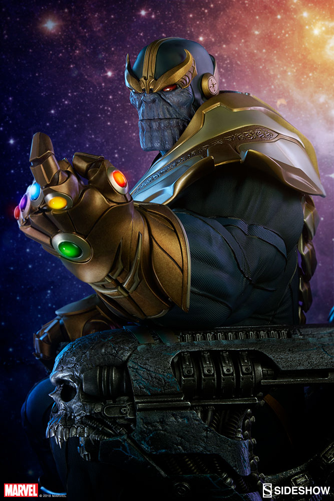 THANOS ON THRONE Maquette  Marvel-thanos-on-throne-maquette-sideshow-300434-01