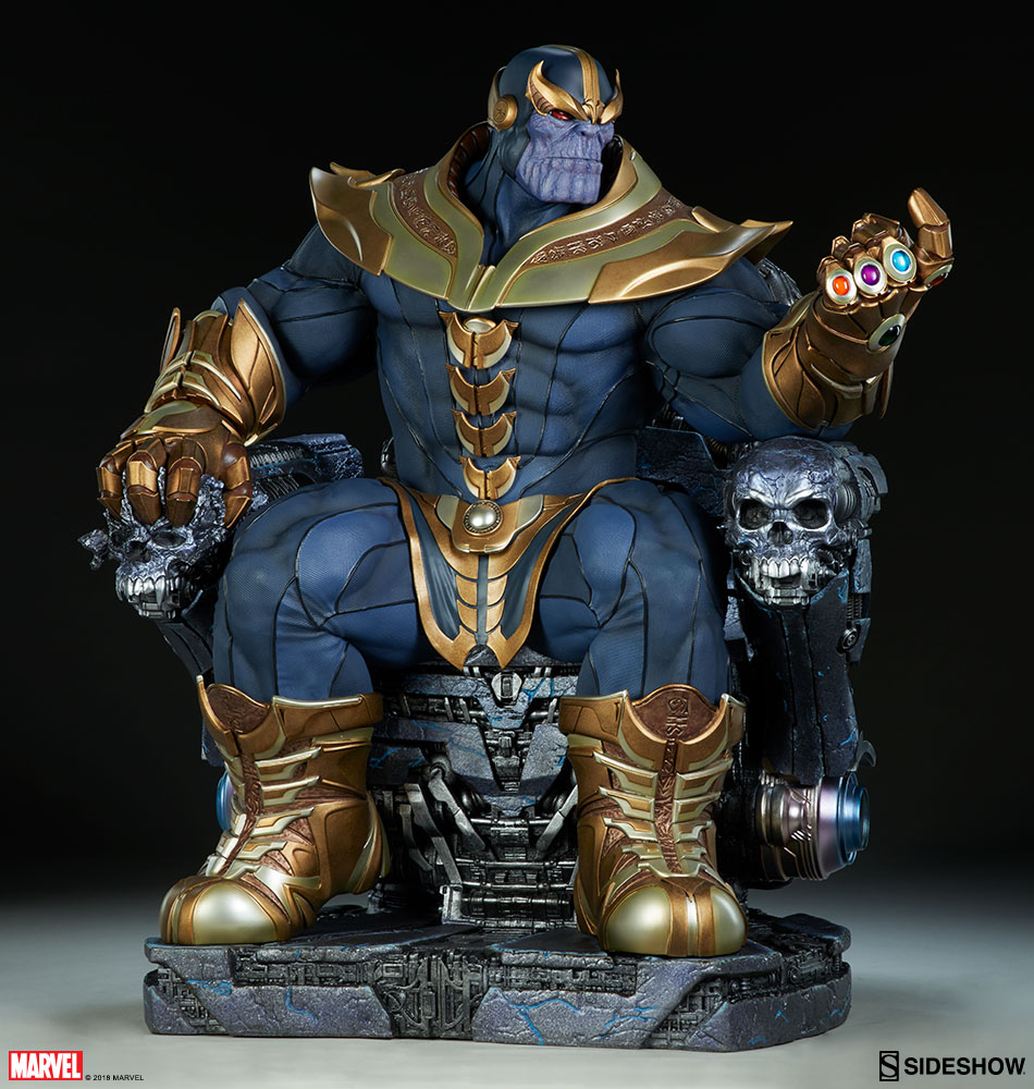 THANOS ON THRONE Maquette  Marvel-thanos-on-throne-maquette-sideshow-300434-02