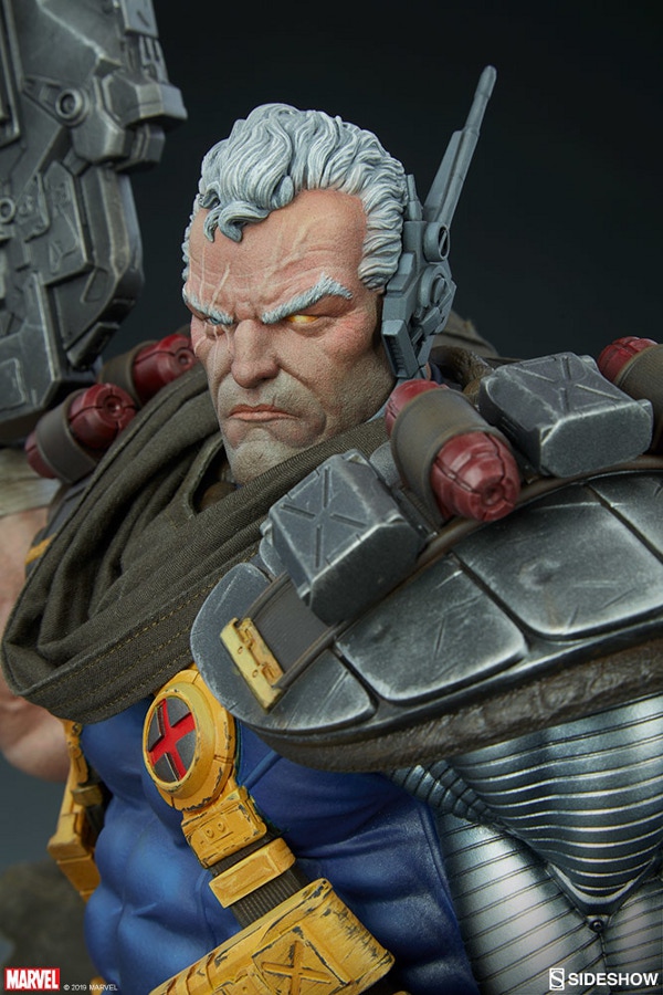 CABLE Premium Format Sideshow-Cable-Statue-5