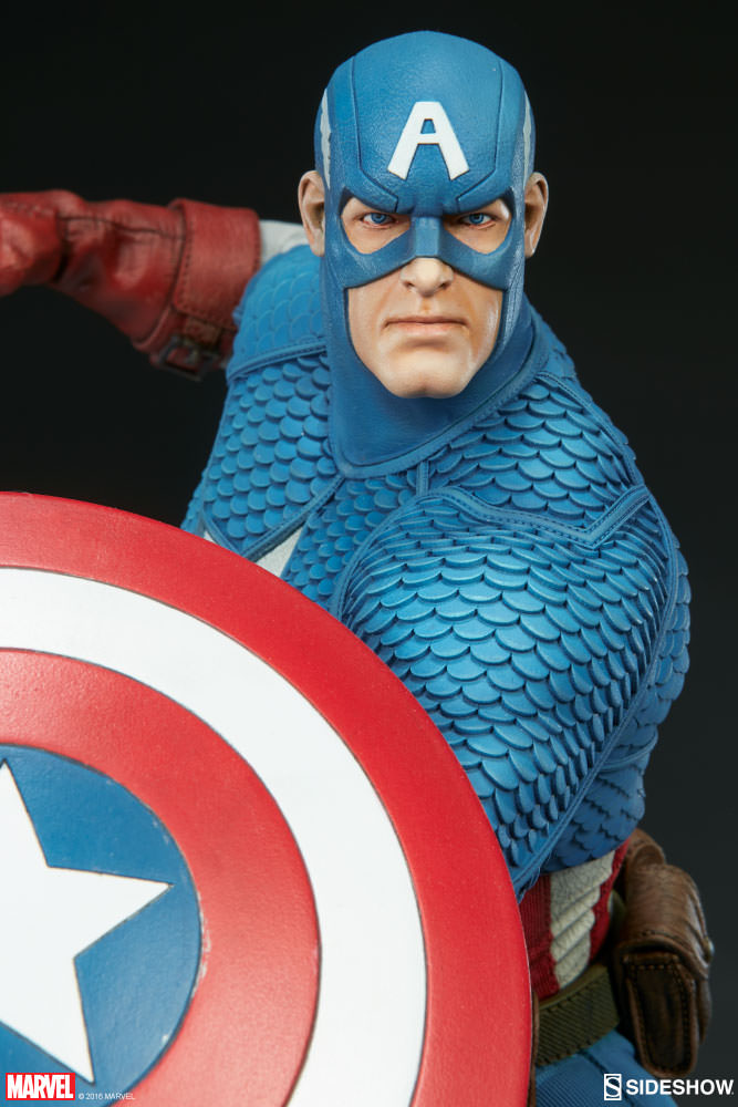 CAPTAIN AMERICA– Avengers Assemble Statue Captain-america-avengers-assemble-statue-sideshow-12