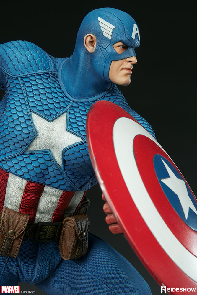 CAPTAIN AMERICA– Avengers Assemble Statue Captain-america-avengers-assemble-statue-sideshow-13