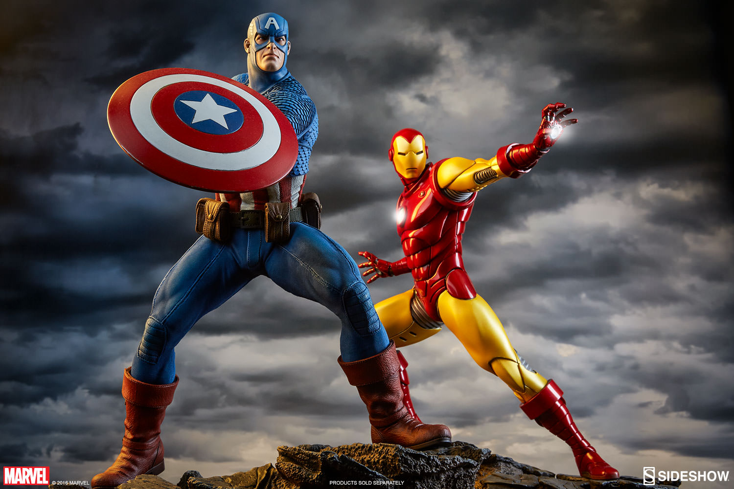 CAPTAIN AMERICA– Avengers Assemble Statue Captain-america-avengers-assemble-statue-sideshow-17