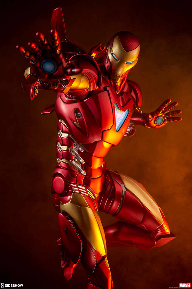 IRON MAN " EXTREMIS "Mark II Statue Marvel-iron-man-extremis-mark-2-statue-sideshow-200415-001