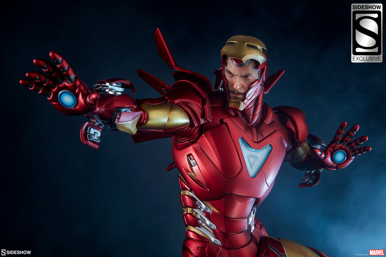 IRON MAN " EXTREMIS "Mark II Statue Marvel-iron-man-extremis-mark-2-statue-sideshow-200415-15