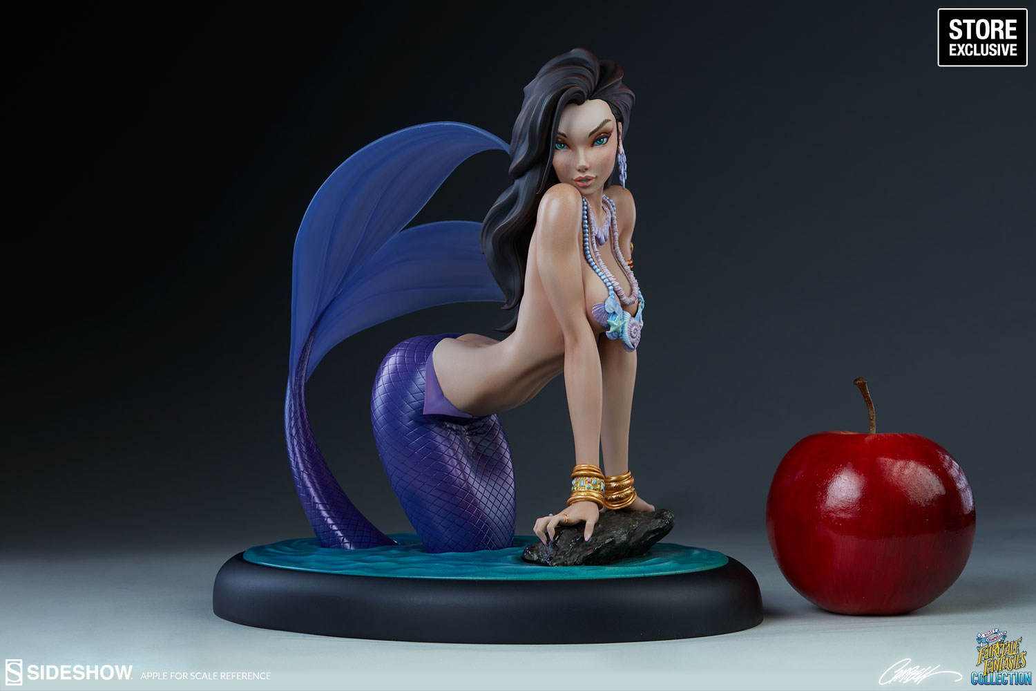 J. SCOTT CAMPBELL'S FAIRY TALES FANTASIES COLLECTION : THE LITTLE MERMAID STATUE STORE EXCLUSIVE Fairytale-fantasies-the-little-mermaid-statue-sideshow-2005042-04